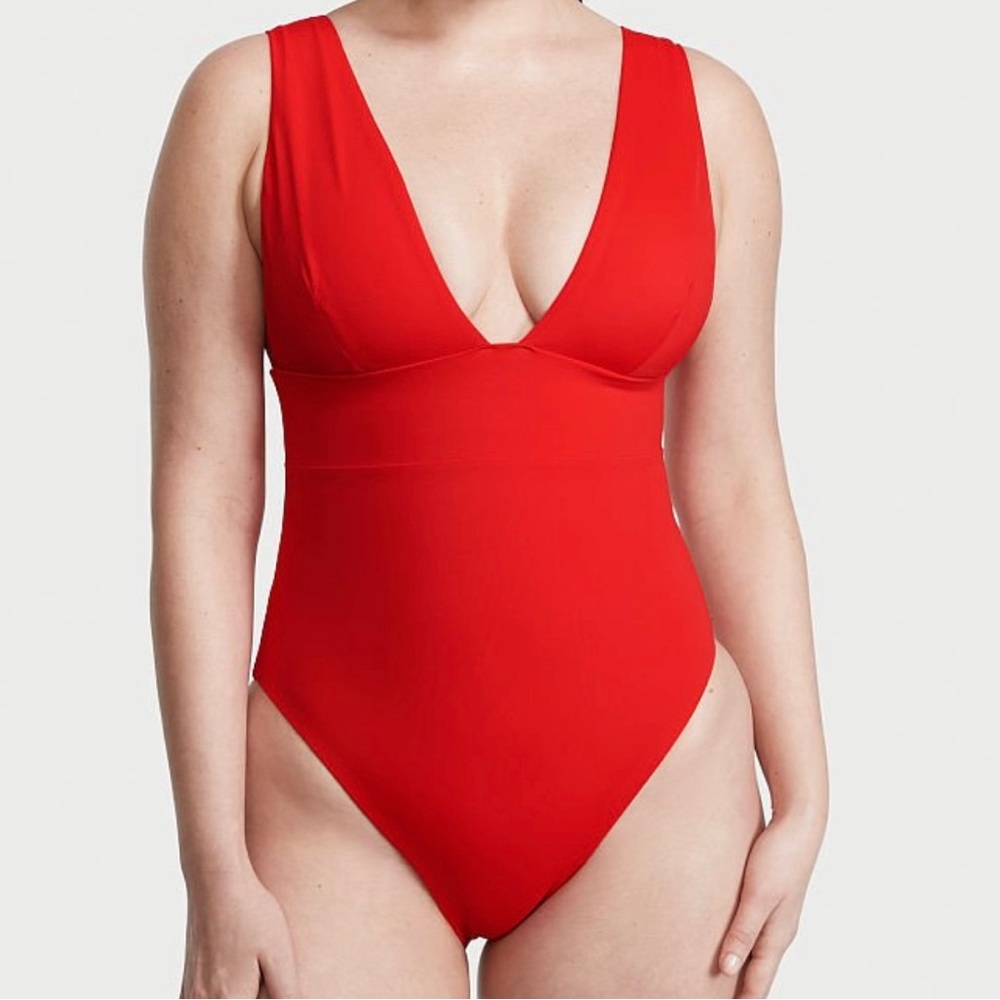 Victoria’s Secret - Essential Banded Plunge One-Piece Swimsuit